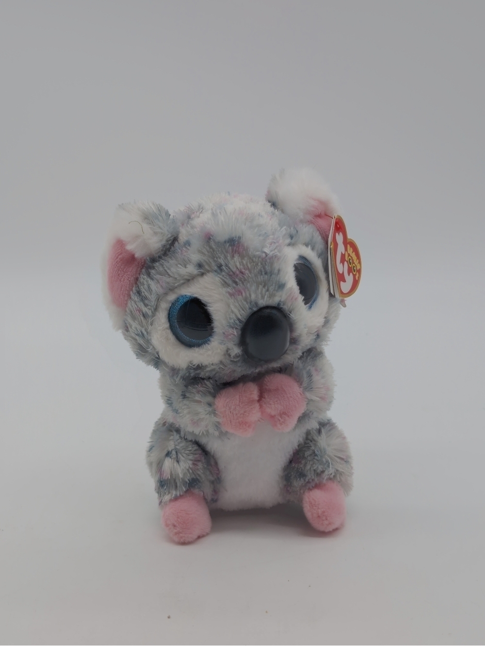 Ty Beanie Boos KarliPlush Koala with Gray Fur and Pink Accents